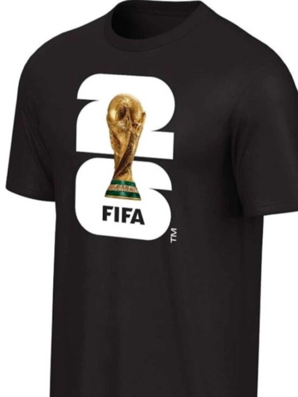 NWT UNISEX Black FIFA Trophy Graphic Tee SIZE M